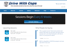 Tablet Screenshot of drivewithcops.com